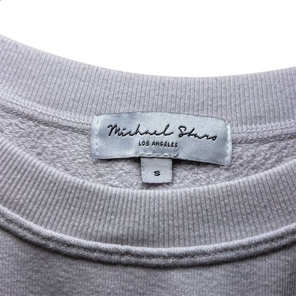 Michael Stars Ariana Flutter Sleeve Sweatshirt Light Purple Size Small - Picture 4 of 6